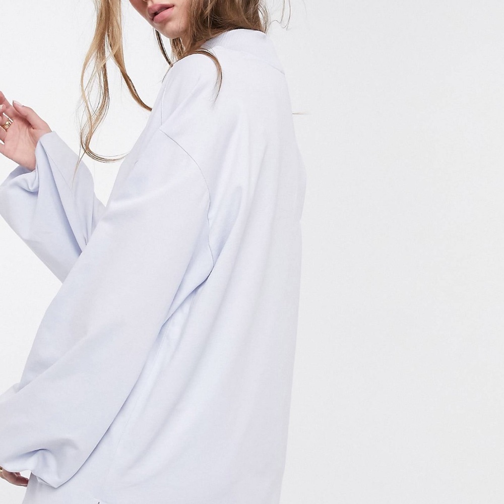 ASOS Lightweight Sweatshirt with Turtleneck - Picture 3 of 3